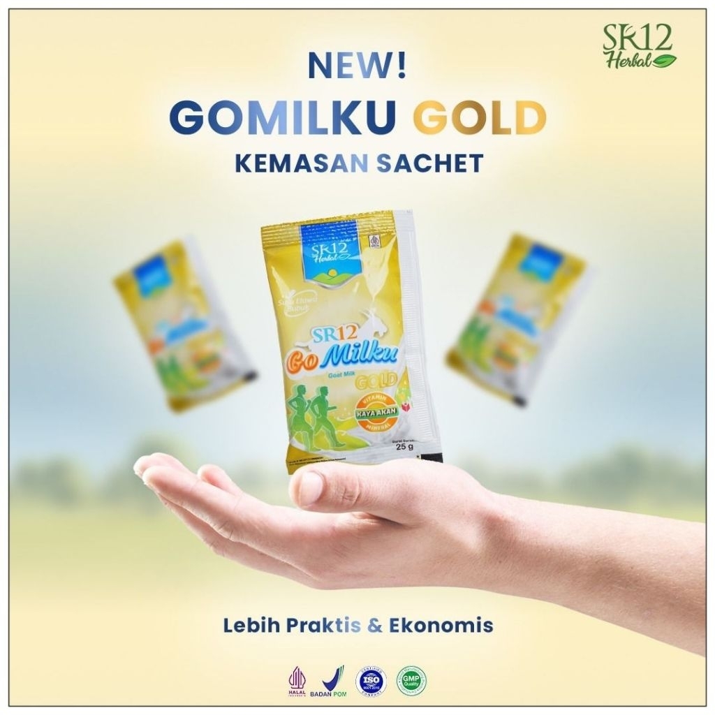 

Susu Kambing / Susu Kambing Etawa / Susu Etawa / Etawa / Etawalin / Susu Go Milku SR12 Gold Sachet