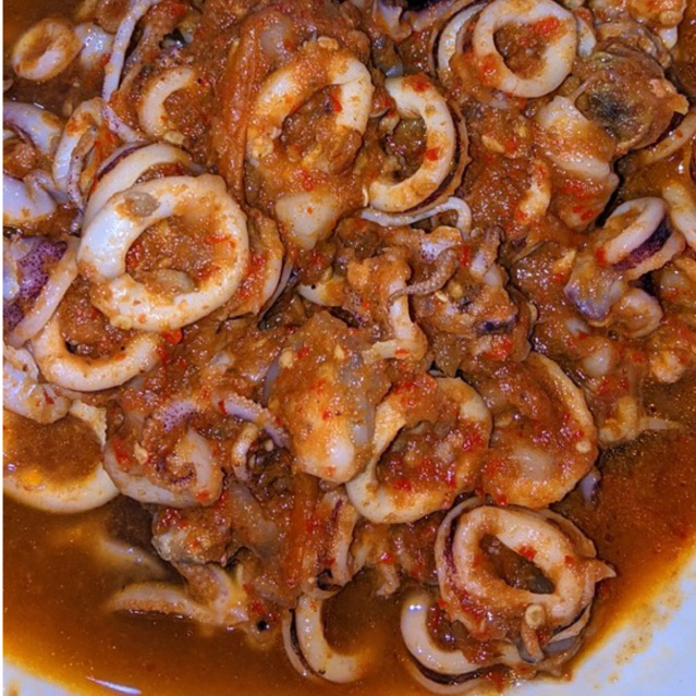 

cumi asin mercon siap santap