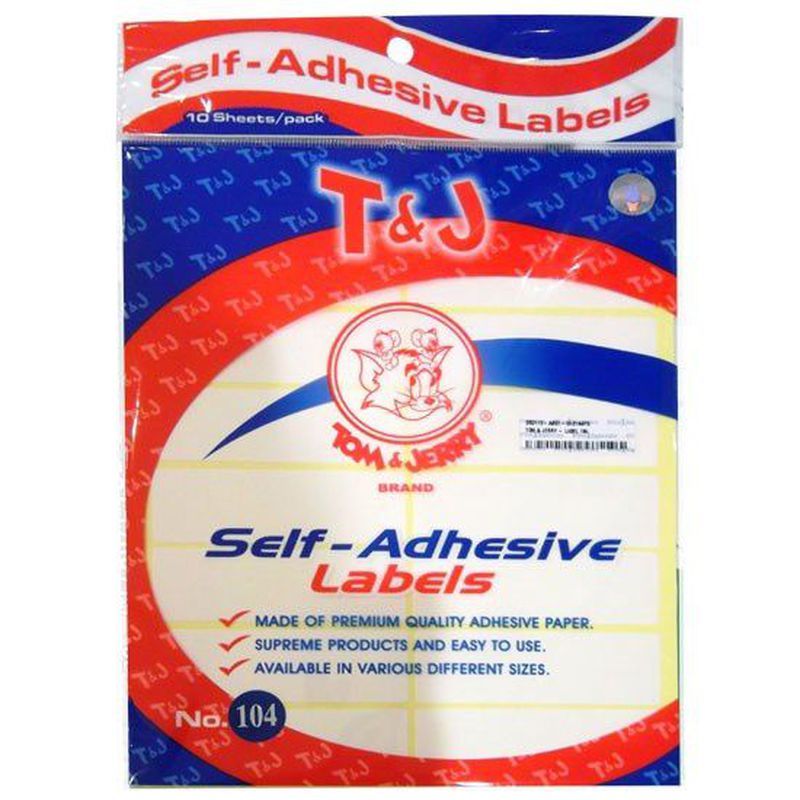 

T&J LABEL STICKER NO.104