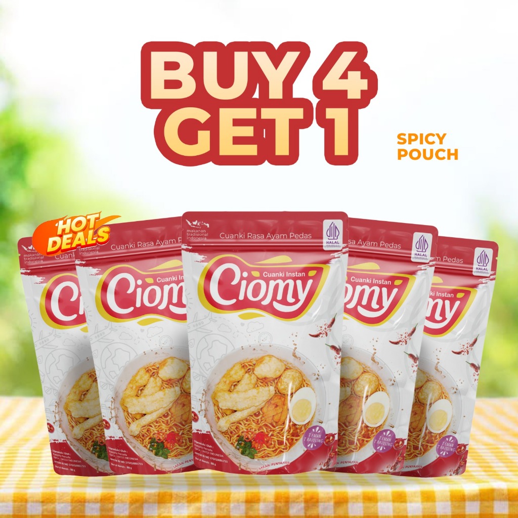 

CIOMY - Paket Bundling 5 Cuanki Chicken Spicy Pouch