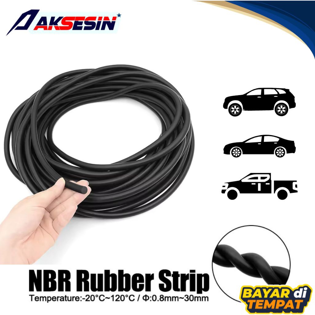 Peredam Karet Pintu Mobil Bulat 6mm Karet Pintu Mobil Model O