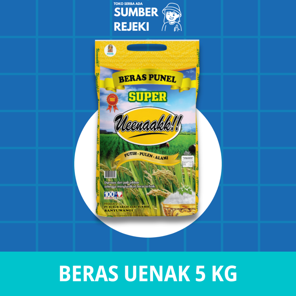 

BERAS PUNEL PULEN UENAK 5 KG UEENAAKK