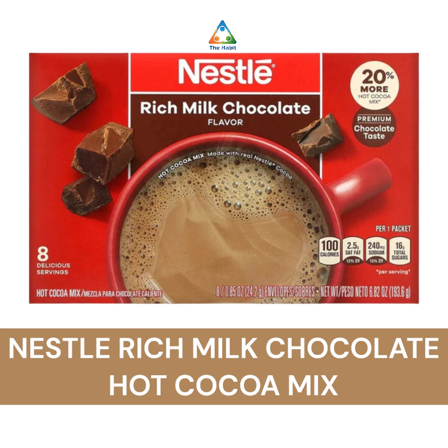 

(The Habit) NESTLE RICH MILK CHOCOLATE 6.8 OZ | HOT COCOA MIX | PRODUCT OF USA