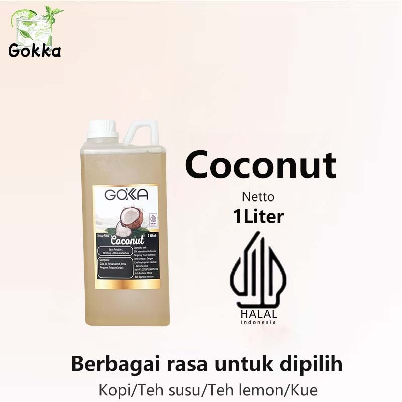 

Gokka Coconut Syarup 1l - Sirup Coconut Gokka - Halal