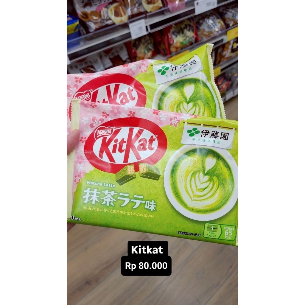 

Kit Kat Matcha Latte Green Tea Ocha Wafer Original Handcarry Jastip Jepang Makanan Ringan Cemilan Snack Jajan