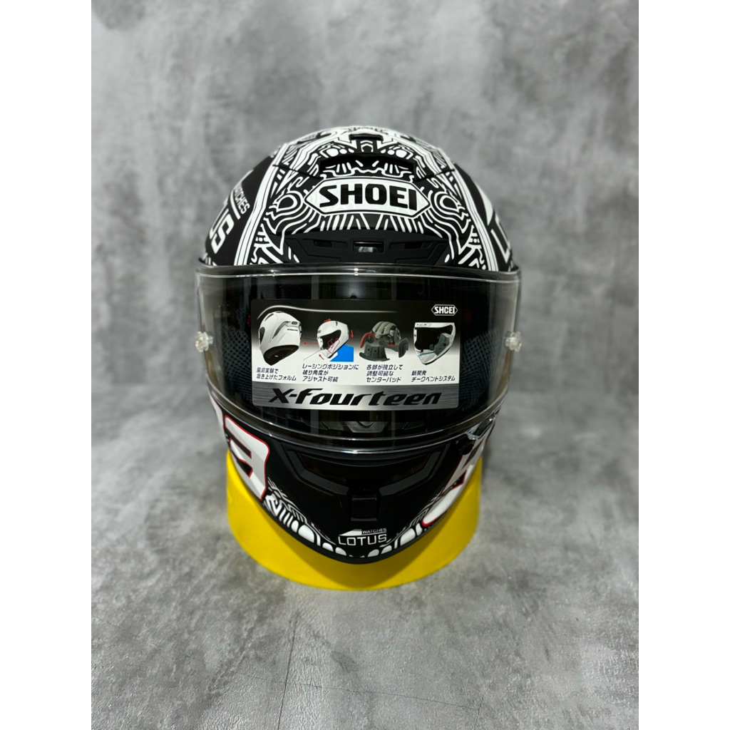 HELM CLONE SHOEI X14 1:1 FULL FACE LOTUS BLACK ANT PREMIUM NEW