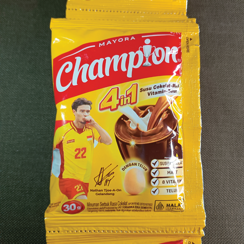 

Champion 4in1 – Susu Coklat Malt dengan Vitamin dan Telur