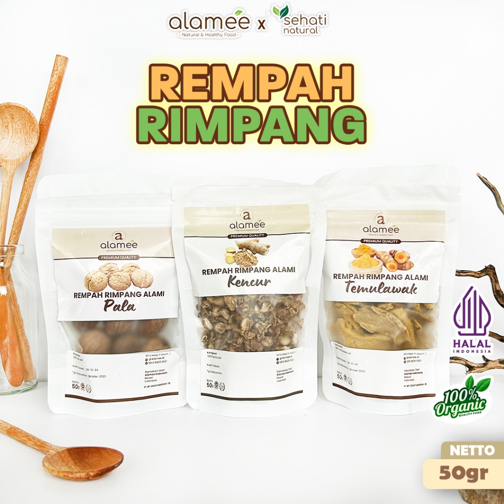 

Bumbu Dapur Rempah Kering Jahe Merah Kapulaga Ketumbar Lengkuas Kayu Manis Secang Cengkeh Lada Hitam