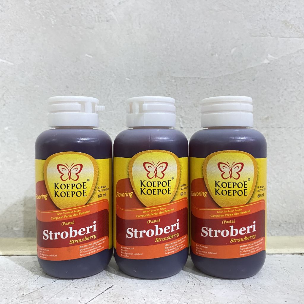 

Pasta koepoe koepoe STRAWBERRY 60ml | pasta stroberi | pasta kupu kupu | pasta strawberry