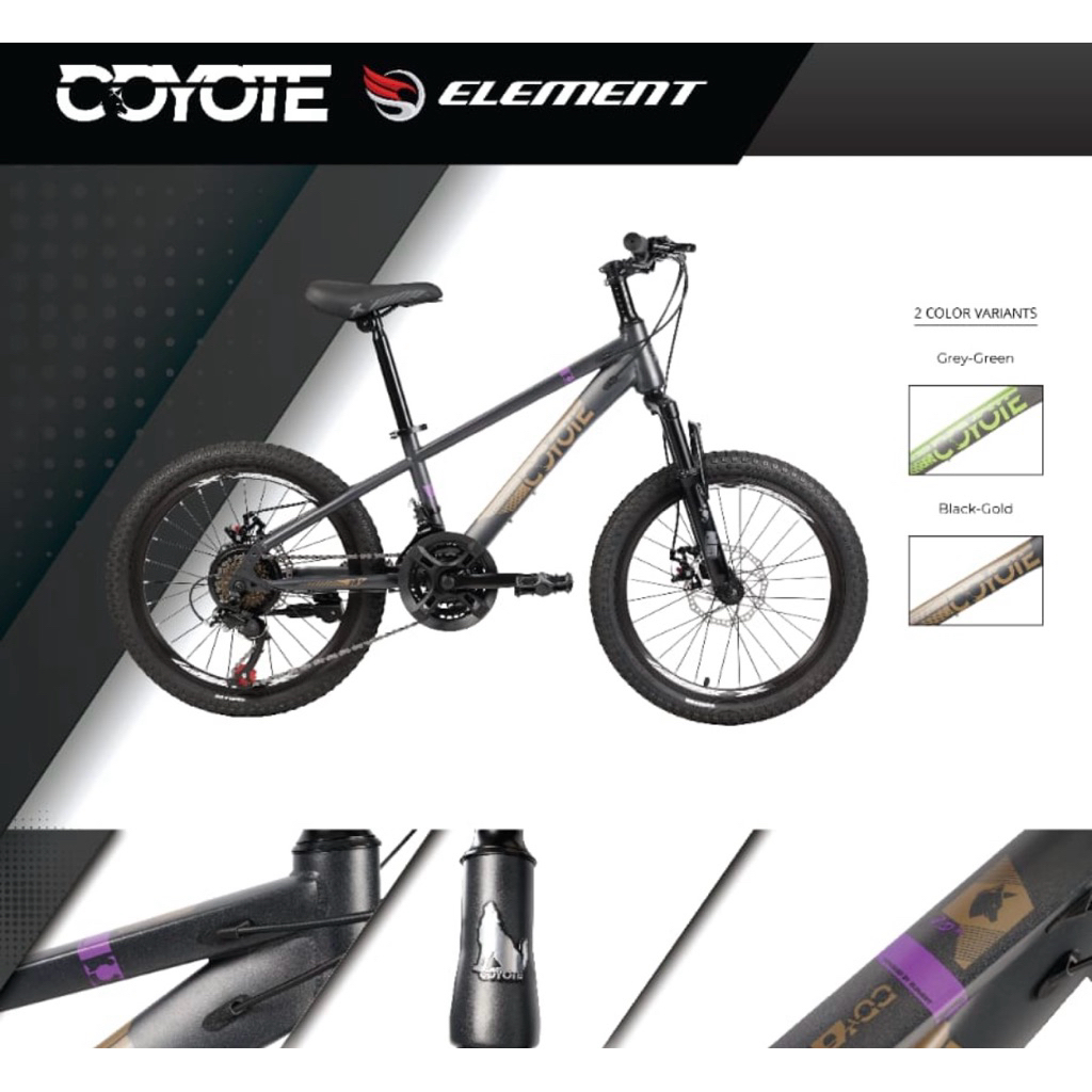 Sepeda MTB Anak 20 inch Element Coyote