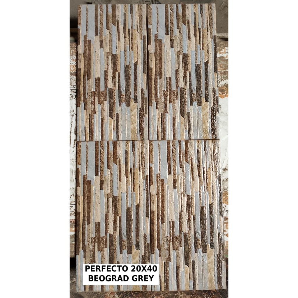 Keramik dinding 20x40 Perfecto Beograd Grey keramik dinding 20x40 keramik 20x40 kasar keramik kasar 