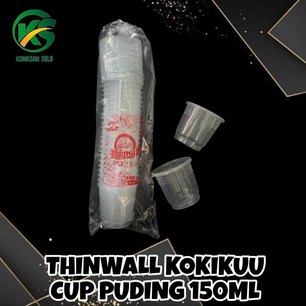 Thinwall cup puding 150 ml KOKIKUU Thinwall cup puding jelly 150ml KOKIKU