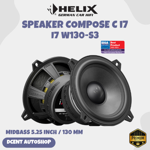 Speaker Midbass Mobil - Speaker Helix Midbass Compose i7 W130-S3 - 5.25 Inch / 130 MM - Midbass Spea