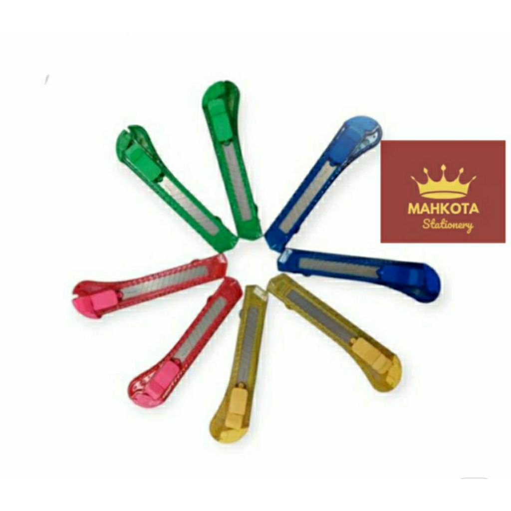 

1 Lusin Pisau Cutter AMANDA CA-003/Catter Transparan 12 pcs