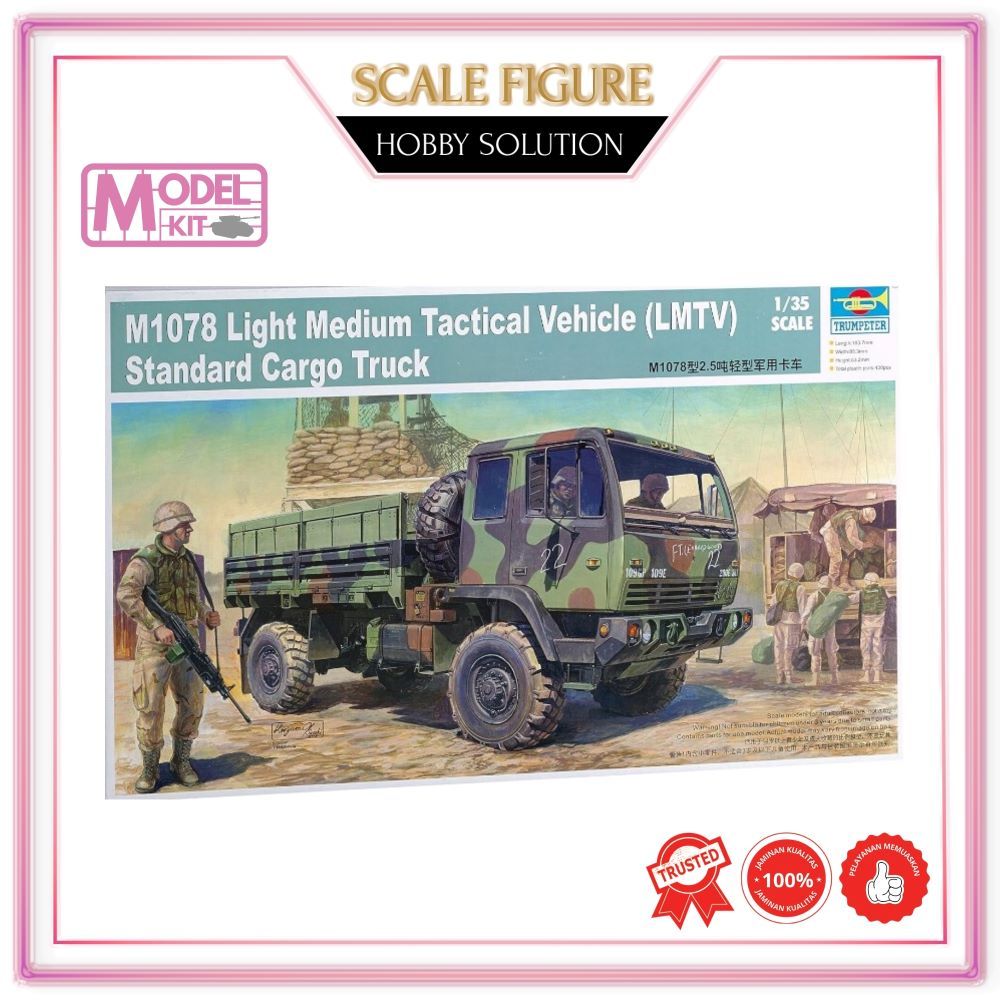 1/35 military modelkit TRUMPETER 01004 M1078 LIGHT MEDIUM TACTICAL VEHICLE (LMTV) STANDARD CARGO TRU