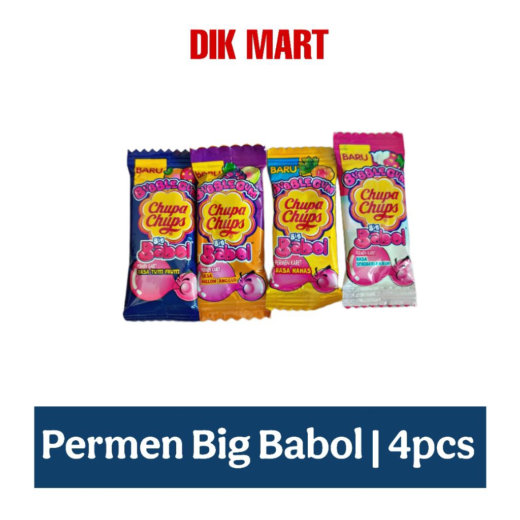 

4pcs Permen Big Babol Chupa Chups