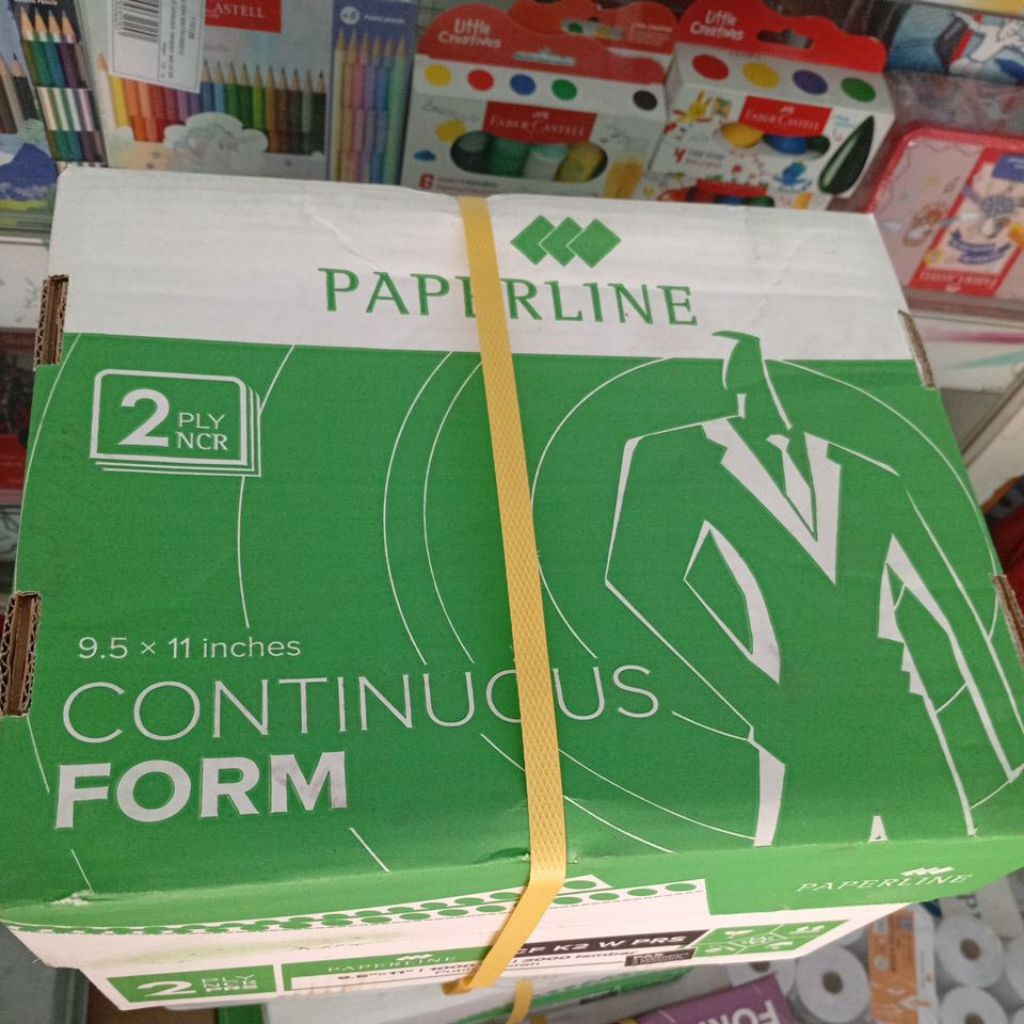 

Continuous Form Paperline 9.5x11 2 Ply W Prs per box (isi 2000 lembar)