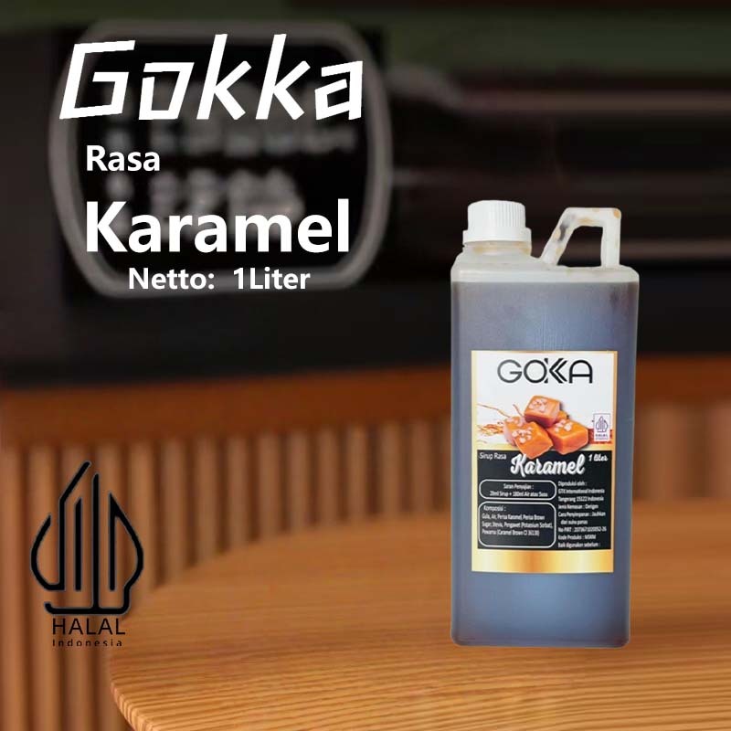 

Gokka Sirup Karamel 1L - Minuman Segar Rasa Karamel / Karamel Syrup