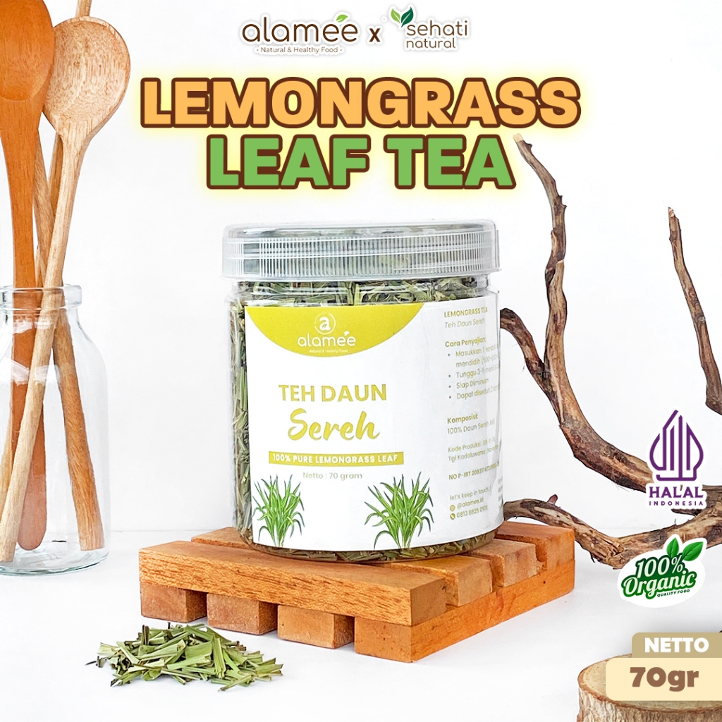 

ALAMEE Lemongrass Leaf Tea Teh Daun Sereh Organik Kering Dried 70gr