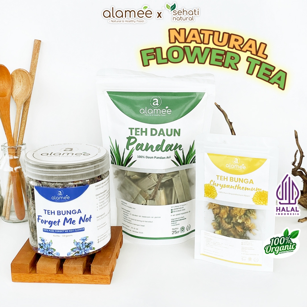 

Teh Hijau Green Tea Bunga Chamomile Daun Jati Cina Telang Mawar Melati Lavender Peppermint Earl Grey