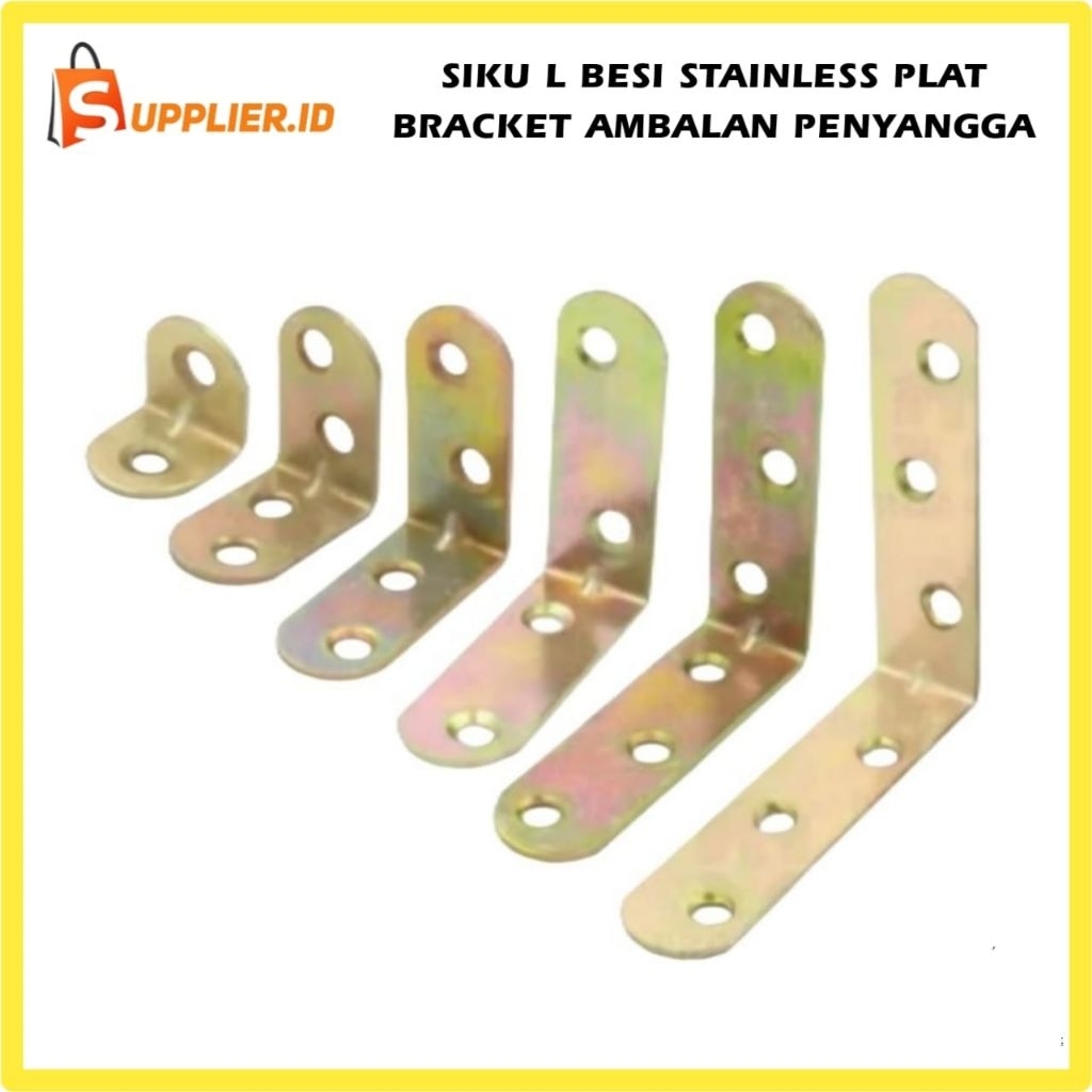 Siku L Besi Stainless Siku Rak Plat Bracket Siku Ambalan Penyangga Rak Dinding