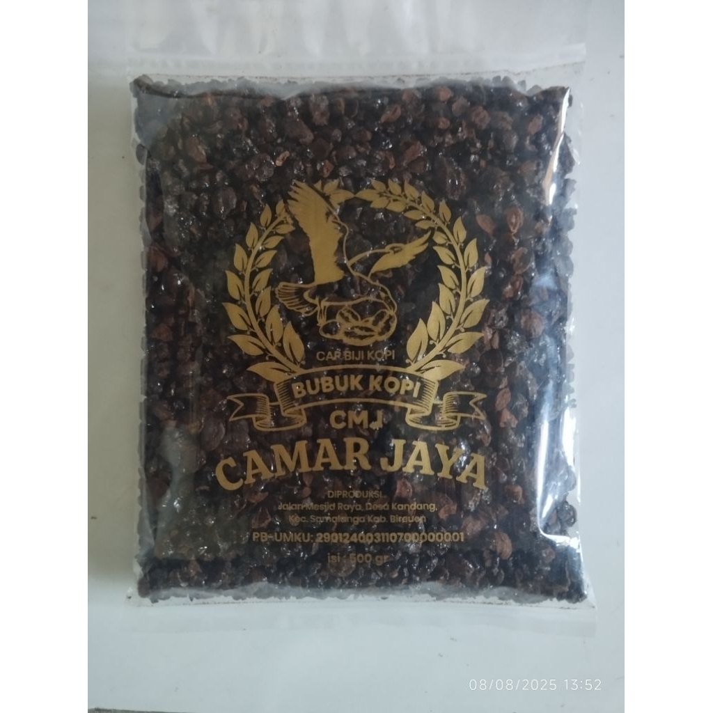 

TERDHEBEST 500 GRAM BUBUK KOPI KASAR ACEH MERK CAMAR JAYA