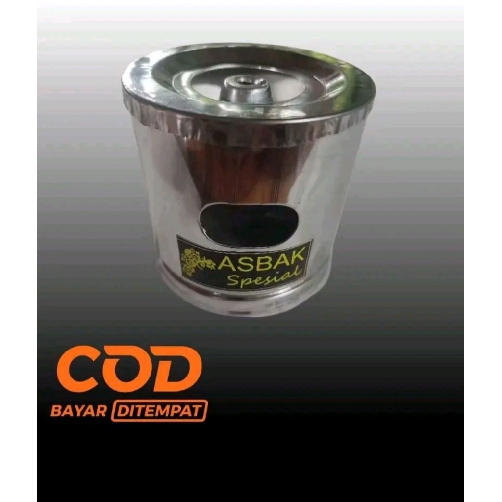ASBAK Spesial ASBAK UNIK STAINLESS STEEL ASBAK MINI BENTUK TONG SAMAPH BAHAN TEBAL MURAH 12CM 10CM 8
