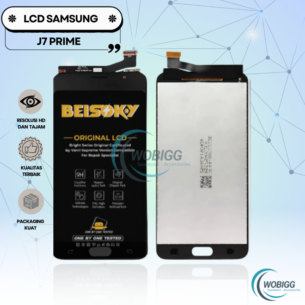 LCD TOUCHSCREEN SAMSUNG GALAXY J7 PRIME G610 ORIGINAL COMPLETE FULLSET NEW SPAREPART HP