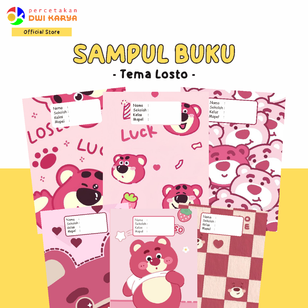 

[PAKET] SAMPUL BUKU LOSTO 6 LEMBAR SAMPUL BUKU AESTHETIC