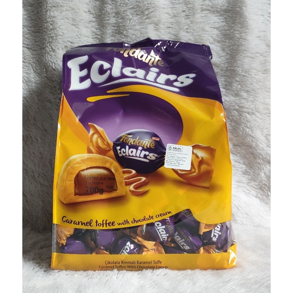 

HARGA PROMO Elvan Fondante Eclairs/Kembang Gula Isi Coklat 700 gr