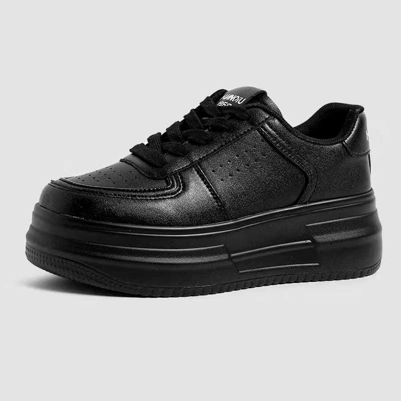 Sepatu Wanita Sneakers Hitam Terlaris Style Korean