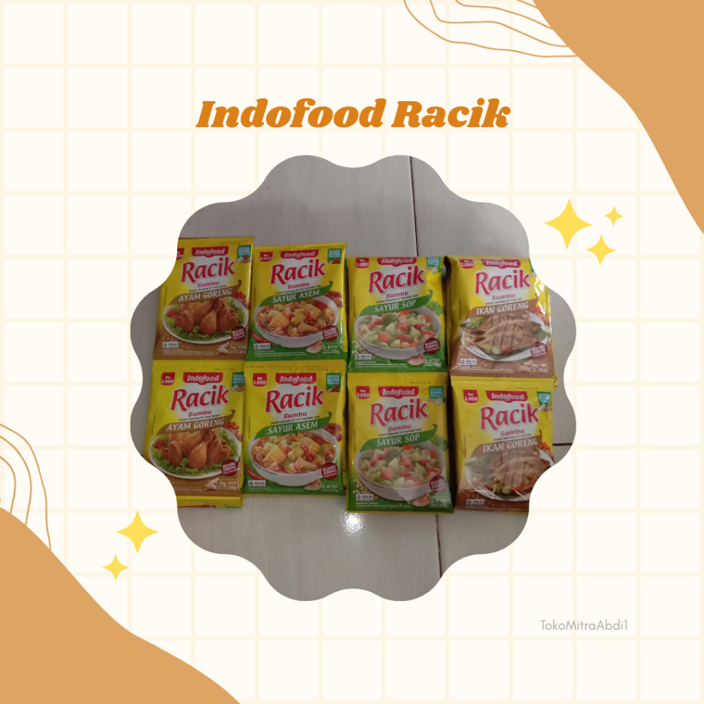 

Bumbu racik indofood 10 sachet / 1 renceng