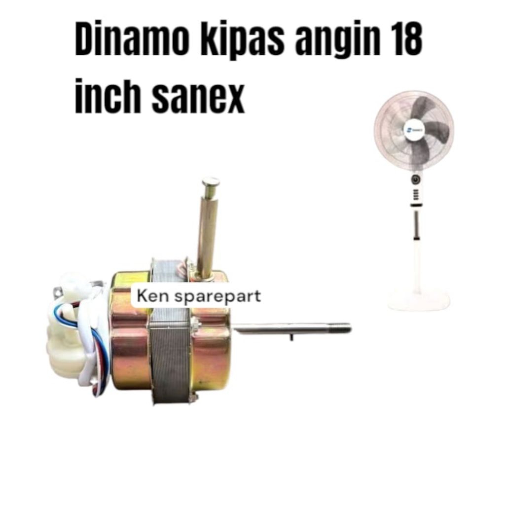 dinamo kipas angin sanex 18 inch berdiri baling baling besi standfan