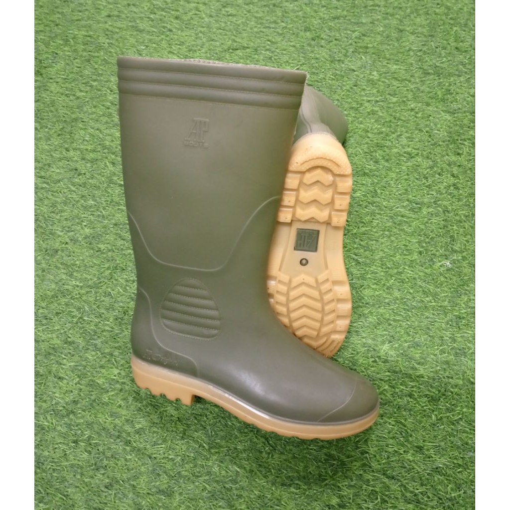 AP 9506 ( 37-43 ) | Sepatu Boot Tinggi Karet | Sepatu Boot AP 9506 Hijau (CSDS)