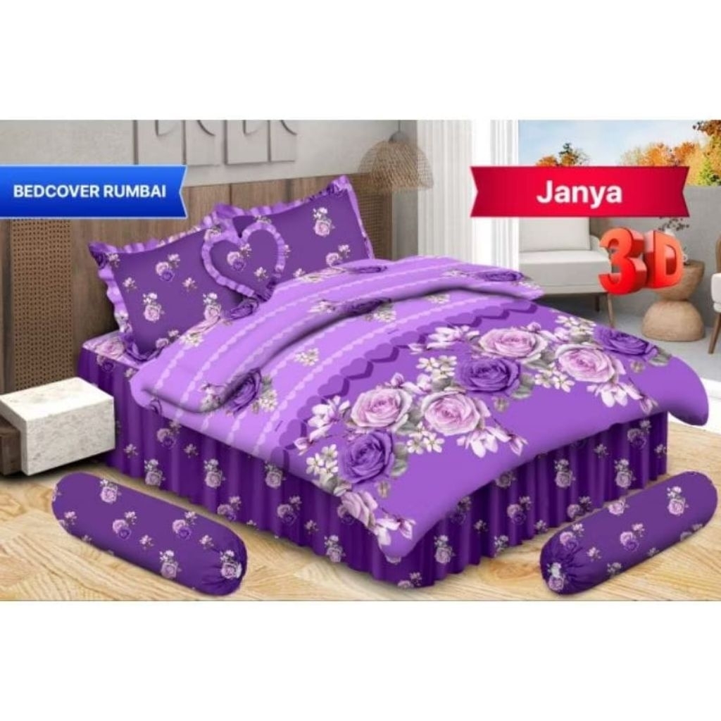 Bedcover bonita rumbai 180x200 bed cover set rumbay bonita new motif