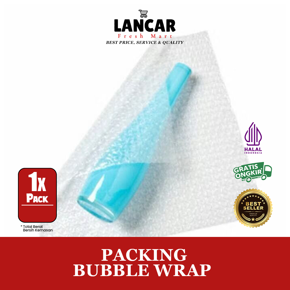 

PACKING BUBBLE WRAP (WAJIB) UNTUK BOTOL/BARANG PECAH BELAH