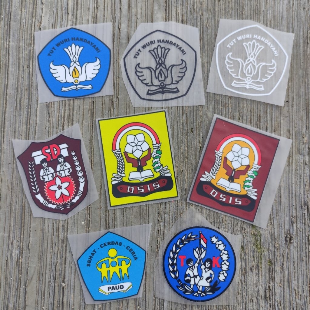 Sablon Setrika Atribut Bet Sekolah
