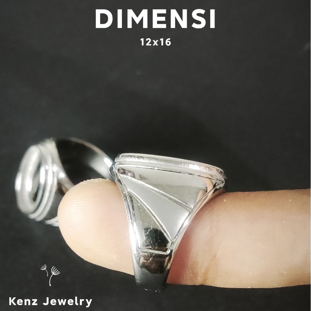 Emban Ring Cincin Titanium Doff 12x16