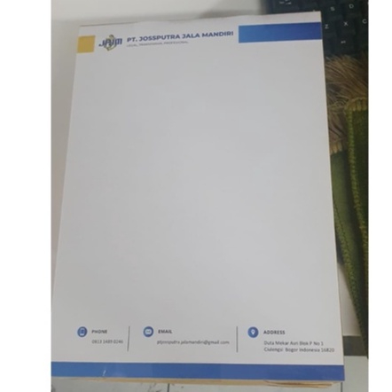 

Kop Surat Perusahaan Full Colour HVS 100 gr.Minimum Pemesanan 2 rim