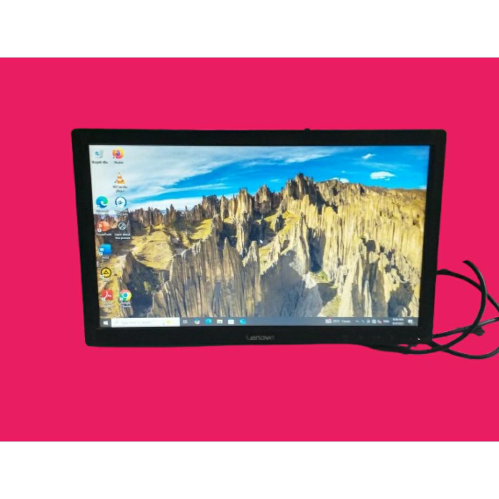 Monitor Komputer Lenovo Type Model:D19185AD0 LCD OK Terimakasih