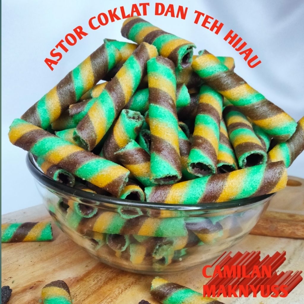 

astor rol coklat dan teh hijau