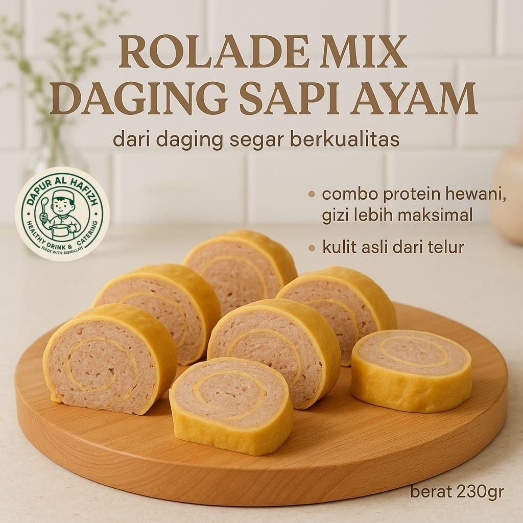 

Rolade Sapi Ayam Frozen – Makanan Sehat Homemade Tanpa MSG / Pengawet – Lauk Praktis Anak & Keluarga