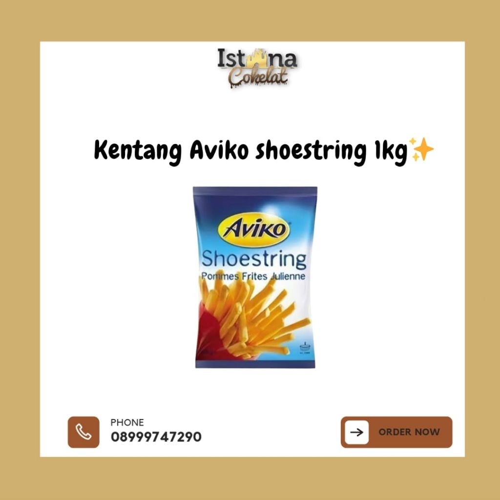 

[Frozen] Aviko Kentang Straight Cut/ Crinkle Cut 1kg