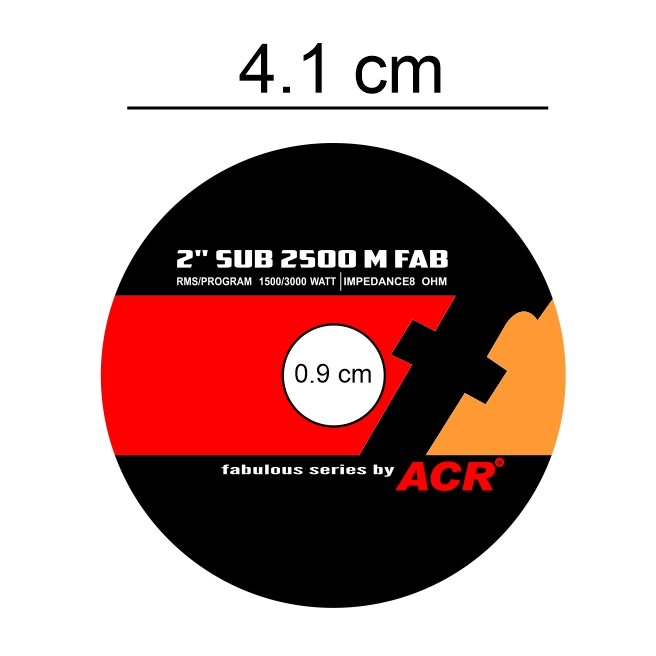 STIKER MAGNET SPEAKER FABULOUS ACR 2 IN DIAMETER 4 CM