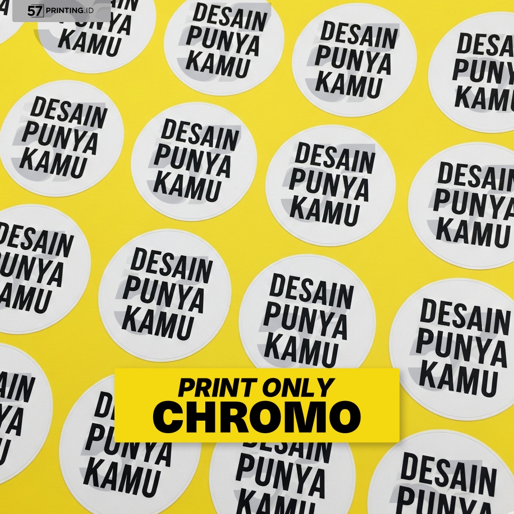 

PRINT ONLY NO CUTTING Cetak Stiker A3+ Custom CHROMO MIN CUMAN 1 LEMBAR 1 HARI JADI Print Murah