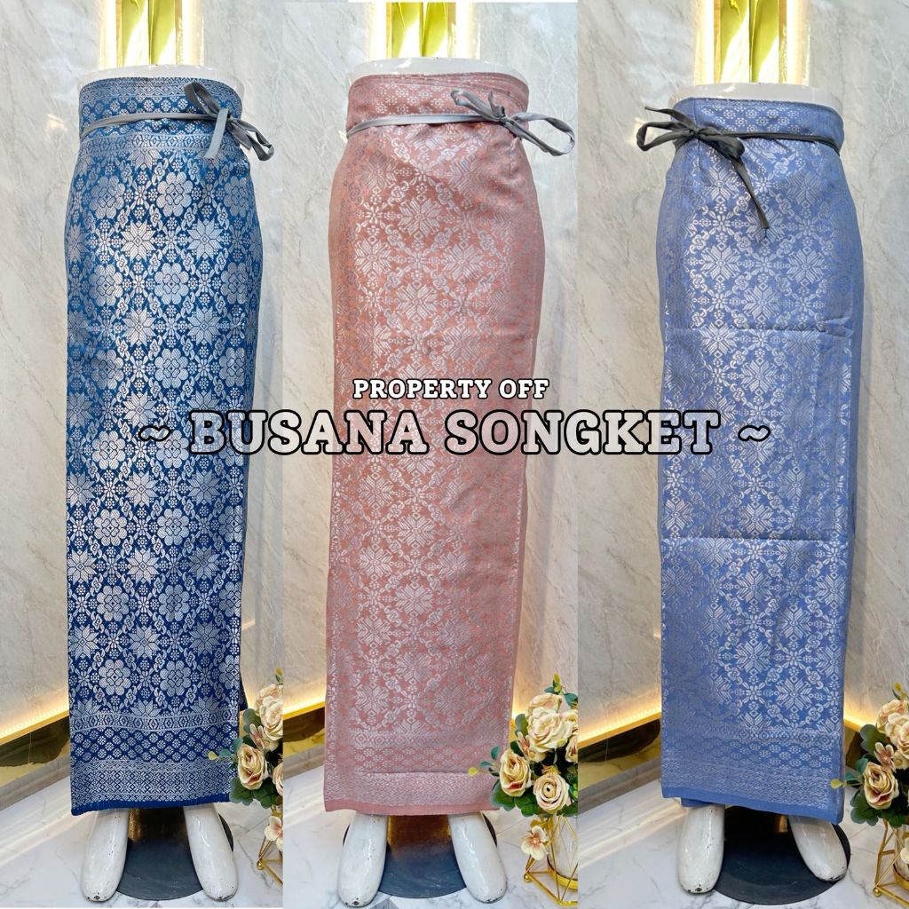 BIG SIZE-Rok Lilit Songket Jumbo Siap Pakai Bawahan Kebaya Songket Model Lilit||Songket Lilit Tali S
