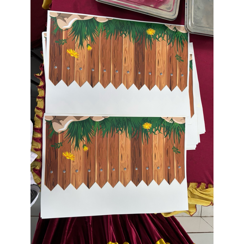 

5 lembar stiker pagar (2meter 40cm)