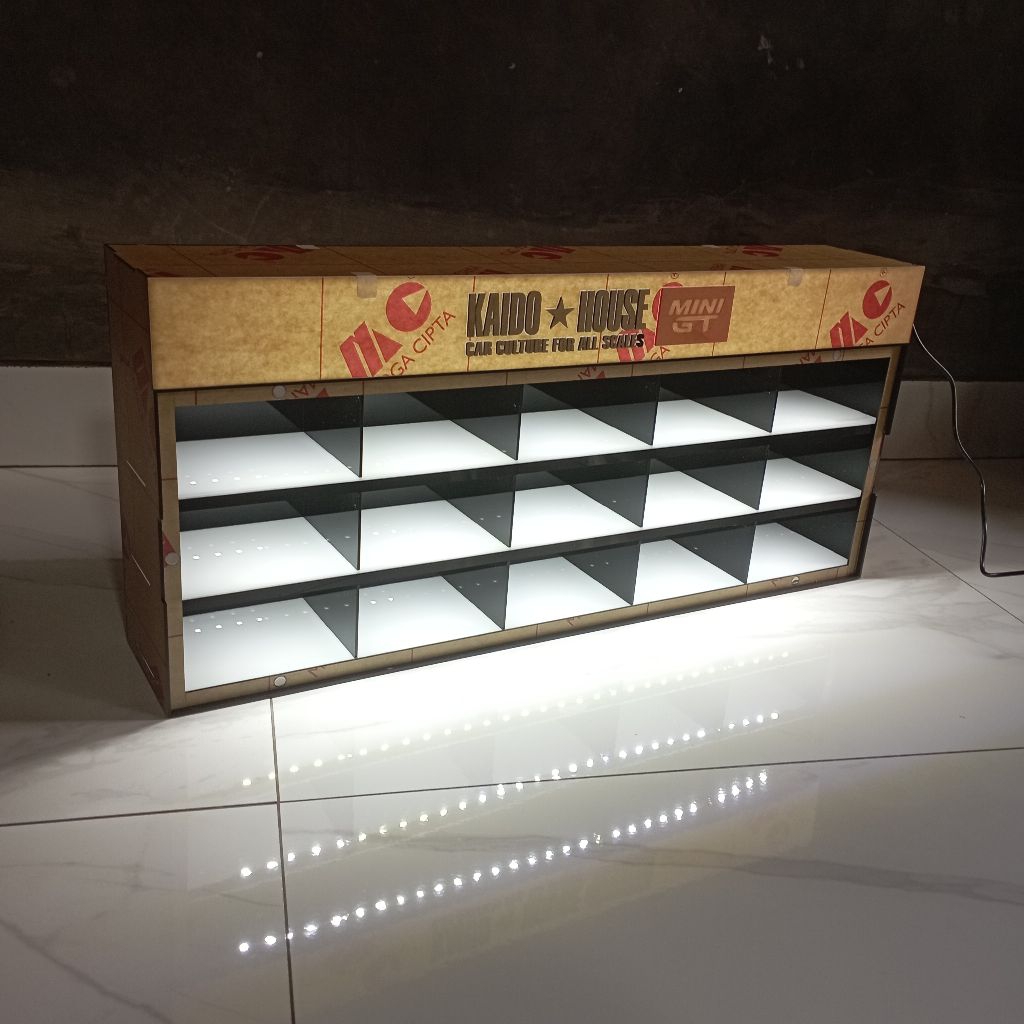 Rak Kaido House 15 slot led header | rak diecast akrilik custom