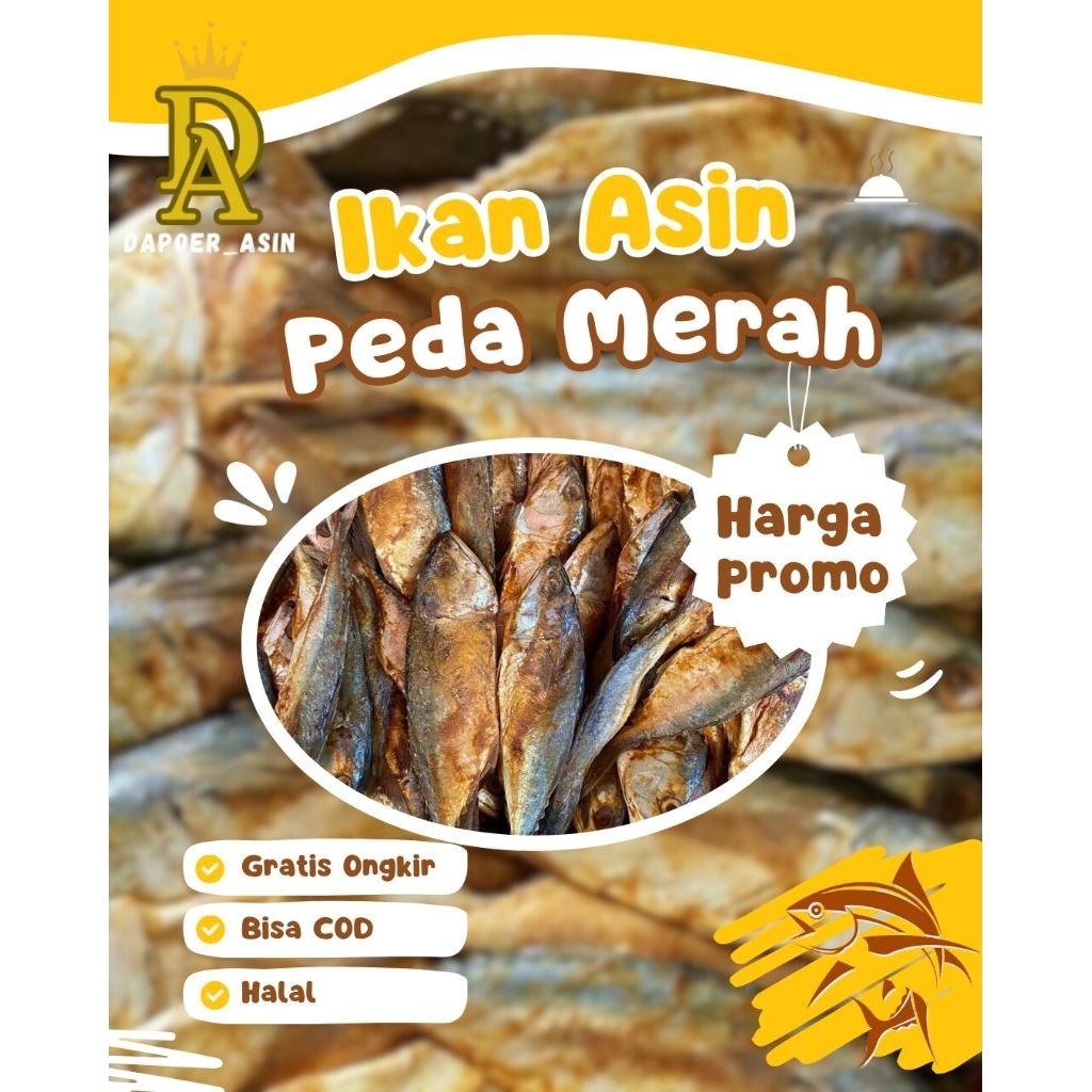 

IKAN ASIN PEDA MERAH | Gurih, Harga murah, Kualitas Bagus