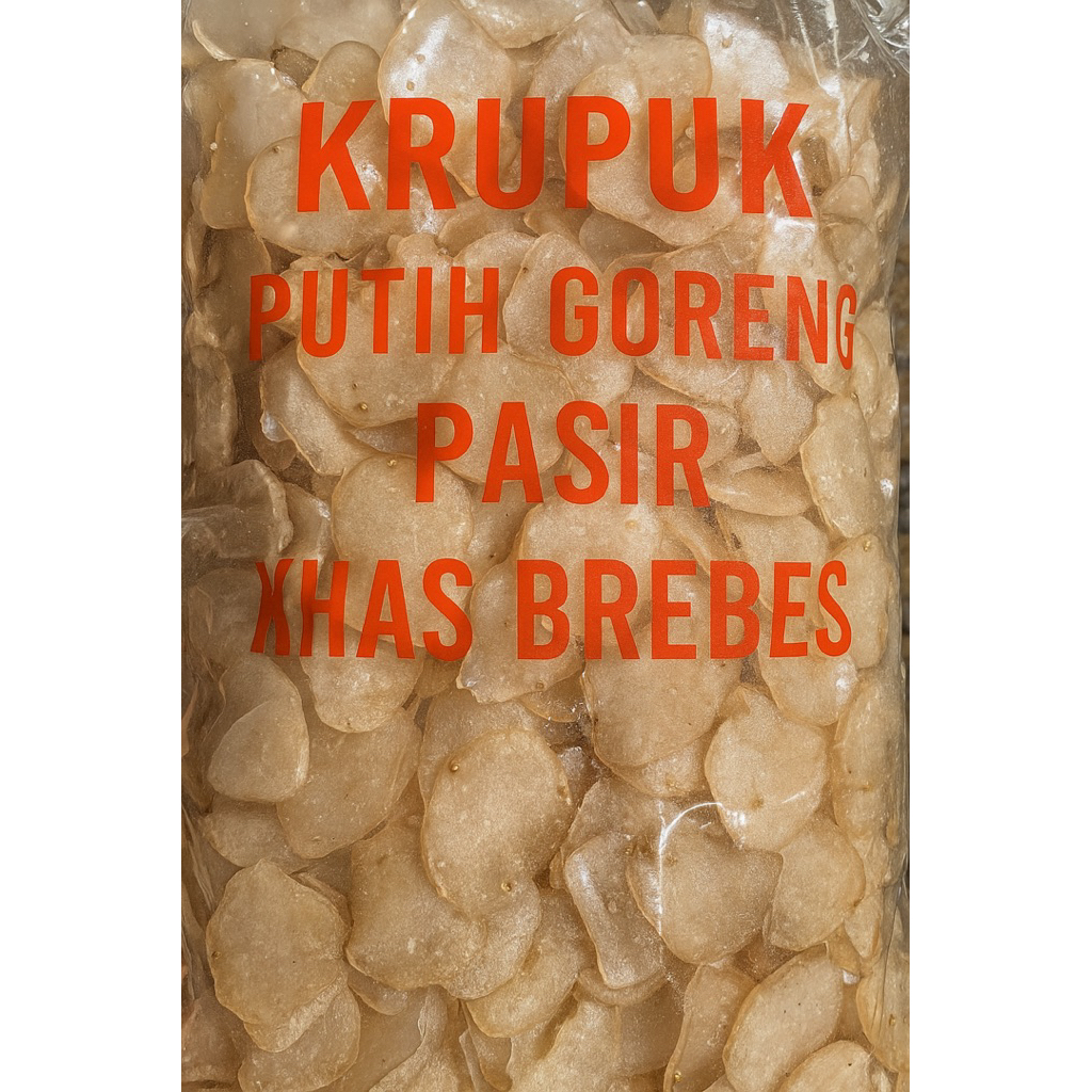 

Krupuk Mentah Putih Goreng Pasir Khas Brebes – Renyah, Gurih, Tanpa Minyak!